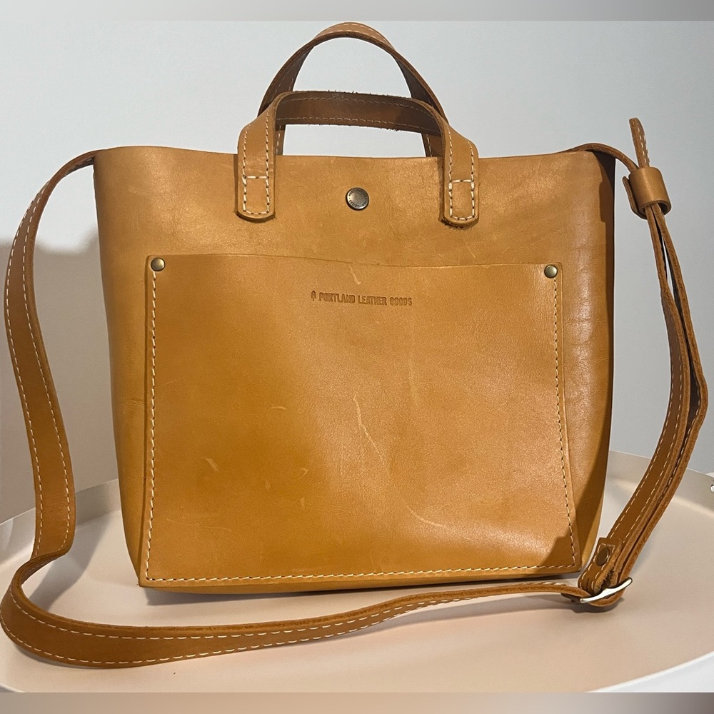 Portland Leather almost perfect Mini Tote in Sunflower